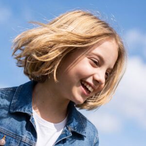 Girl with bob hairstyle