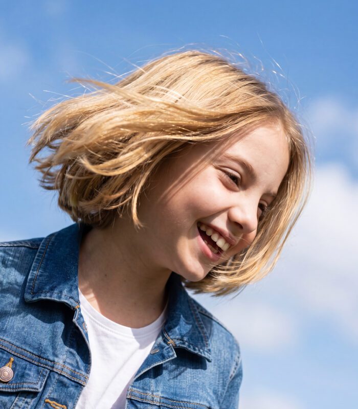 Girl with bob hairstyle