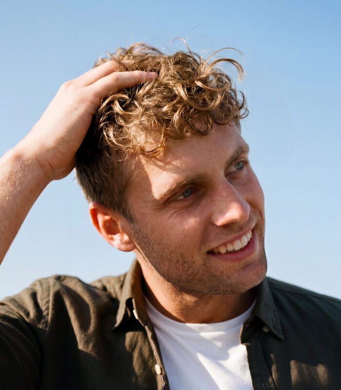 boy's medium length hairstyle